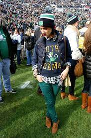 Week 10 Fighting Irish Gameday Fashion Gameday Fashion Gameday Outfit College Football Game Outfit