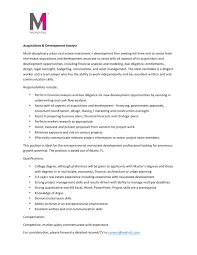Conducts due diligence on properties to be acquired. Acquisitions Development Analyst Job Description By Martin Bravo Issuu