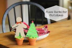 Each bell comes complete with an adorable red bow!make your family and friends feel extra special by personalising their names onto the blank white place card which is attached to their own bell! Cute Place Cards For Christmas Free Printables For Christmas