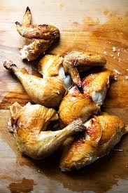 With chicken breast side up, pull each leg away from body, then slice through skin between breast and drumstick. How To Break Down A Chicken Alexandra S Kitchen