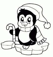 Animal coloring pages are pages in which pictures are drawn in black and white format. Cute Penguin On Christmas Animal Pages Of Kidscoloringpage Intended For Cute Christmas Coloring P Penguin Coloring Pages Penguin Coloring Cute Coloring Pages