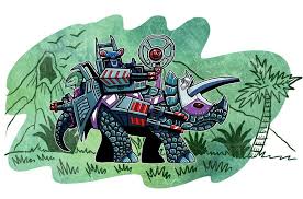 Krulos follows and becomes stuck in prehistory as well. Dino Rider Triceratops Cartoon Art Dinos Rider