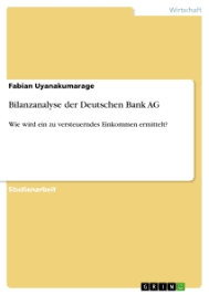 Für sämtliche genannten bereiche gilt ein verhältnis von fixer zu variabler vergütung von 1:1. Die Ertragsentwicklung Deutscher Banken Grin
