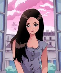 Black And Pink Cartoon Mexican Cartoonist On Twitter Girly Drawings Anime Art Girl Cartoonist