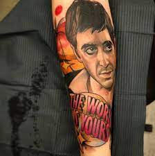 Maybe you would like to learn more about one of these? Vge Tattoo Tony Montana Scarface The World Is Facebook