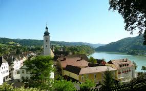 Danube River In Grein Austria Bike And Barge To Vienna Danube Ferry Building San Francisco River Trip