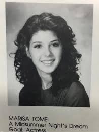 Marisa Tomei's yearbook photo.