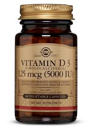 Vitamin D3 Cholecalciferol 5000 Iu 60 Vegetable Capsules