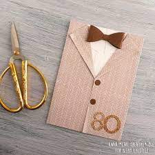 Remember, that these cards have to be face down. Bow Tie And Suit Jacket Birthday Card Sizzix Blog