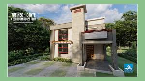 2801 square feet 4 bedroom box type contemporary style home plan by greenline architects & builders, calicut, kerala. David Chola Architect The Neo Contemporary 4 Bedroom House Plan