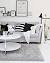 Small Simple Black And White Living Room
