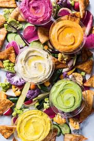 Colorful Hummus 5 Ways Rezepte Essen Getranke Rezepte