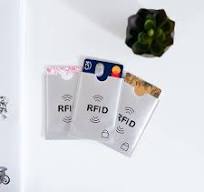 RFID 카드 슬리브 - 3팩 RFID 차단 카드 슬리브 - 알루미늄 비접촉식 카드 보호기 사기 방지 - NFC 해킹 방지 카드 슬리브  신용 카드용 회색 8 미니멀리스트