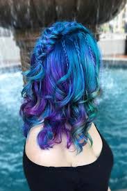 24 Blue And Purple Hair Looks That Will Amaze You Mermaid Hair Color Blue Purple Hair Medium Hair Styles
