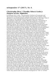 How did it develop, and why? Origins Of The Alphabet Recensio Net