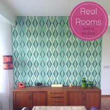 Deco Diamond Wallpaper By Hemingway Green Geometric Wall Coverings By Graham Brown Deco Green Wallpaper Wallpaper Living Room