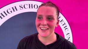 Interview: Morgan Goode chats after Ridgefield's 59-46 win over Kingston in  2A girls Opening Round