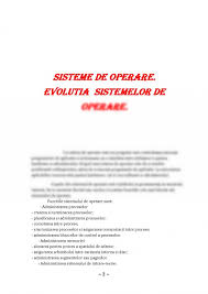 Aflați informații despre sistemul de operare în windows 8.1 sau windows rt 8.1. Referat Sisteme De Operare Evolutia Sistemelor De Operare 386795 Graduo