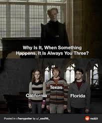 The controversy became a widespread discussion in early june 2021. California Florida Texas Harry Potter Know Your Meme