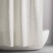 Organic Constellation Shower Curtain Black Westelm In 2020 Modern Shower Curtains Shower Curtain Curtains