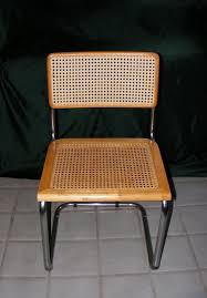 Breuer Dining Chair Vintage Wooden Woven Cane Wicker Metal Frame Chair 31 Ht Metal Frame Chair Chair Dining Chairs