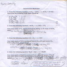 Stoichiometry Practice Problems Faiths Chem Blog