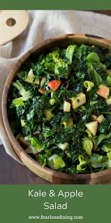 Everyone Loves This Simple Kale Salad Recipe This Is The Best Way To Get Kids T Gluten Free Recipes Side Dishes Salad Recipes Healthy Easy Apple Salad Recipes