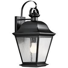 Kichler Mt Vernon 19 1 2 High Black Outdoor Wall Light 4g283 Lamps Plus Black Outdoor Wall Lights Outdoor Wall Lantern Outdoor Wall Lighting