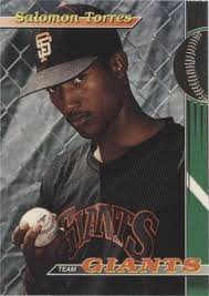 Signed SALOMON TORRES San Francisco Giants 1993 Stadium Club #5 w/Show  Ticket