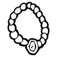 The picture is of a man trying to hear through the shell. Jewelry Coloring Pages Surfnetkids