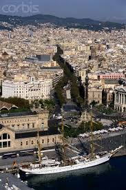 Port And Las Ramblas In Barcelona Catalonia Barcelone Espagne Barcelone Ville Espagne