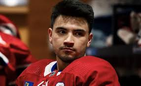 Nick Suzuki reacts to Martin St-Louis' punishing training session