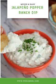 Easy Jalapeno Popper Ranch Dip Recipe Its Pam Del Dip Recipes Dip Recipes Easy Ranch Dip Recipe