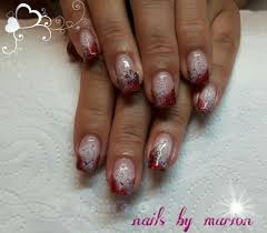 Gelnails Gelnagel French Nageldesign Nailart Glitzer Glitter Rot Red Airbrush Schwarz Weiss Flower Nagelstudio Ger Nageldesign Nagelstudio Nailart