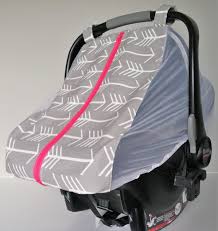 Summer Car Seat Canopy Gray And White Arrows Car Seat Cover Cotton Car Seat Canopy Fitted Carseat Cover Grey Bab Car Seats Carseat Cover Baby Car Seats
