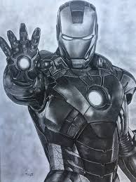 Ritratto Originale A Matita Di Ironman Dimensione 30x40 Cm Etsy Arte Marvel Disegno Del Personaggio Disegni Realistici