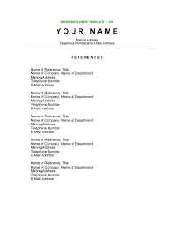 This is useful when you want to privately search for a new job and do not want any of your colleagues or supervisors to feel uncomfortable. 40 Professional Reference Page Sheet Templates á… Templatelab