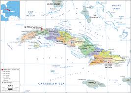 The map shows cuba's fourteen provinces and one special municipality. Cuba Map Political Worldometer