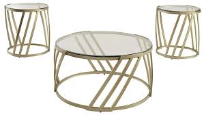 Ashley Furniture Signature Design Austiny Contemporary 3 Piece Table Set Includes Cocktail Table And Two Ashley Furniture Living Room Table Table Settings