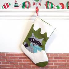 Free raccoon clipart christmas, download illustrations and clipart 599kb 1400x933: Snowdrift Raccoon Wool Christmas Stocking Olive Green Etsy Christmas Stockings Handmade Holiday Handmade Christmas