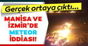İzmir yakınlarına meteor düşmüş diyolar doğrumu. Manisa Ve Izmir De Meteor Mu Dustu Goktasi Iddiasi Sonrasi Son Dakika Aciklamasi Az Once Geldi Son Dakika Haberler