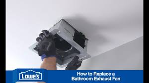 Disconnect any wires and enlist a helper to assist you in taking down the fan or fixture. How To Install A Bath Exhaust Fan Youtube