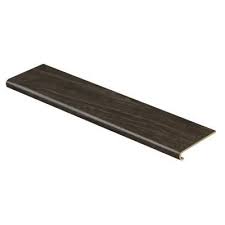 This is an aluminium stair nosing with wood effect finish for use with lvt,vinyl,laminate,ceramic tiles,wood flooring or bare timber staircase.this stair nosing profile with a peel & stick adhesive combines style and. Cap A Tread Choice Oak Black Willow 47 In Length X 12 1 8 In W X 1 11 16 In T Vinyl Overlay For Stairs 1 In Thick 016073690 The Home Depot Vinyl Stairs Stair Nosing Vinyl Stair Treads