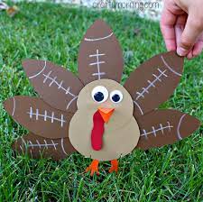 Football Turkey Craft For Kids To Make Crafty Morning Thanksgiving Arts And Crafts Easy Thanksgiving Crafts Football Crafts