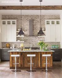 Sense Of Place At Home In Arkansas Exposed Brick Kitchen Brick Kitchen Brick Backsplash Kitchen