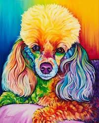 Colourful Poodle Cross Stitch Chart Pdf Etsy In 2021 Dog Pop Art Dog Art Dog Pop
