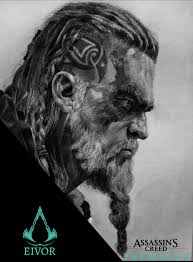 Assassin S Creed Valhalla Sketch Of Eivor Vikings Assassins Creed Art Assassin S Creed All Assassin S Creed