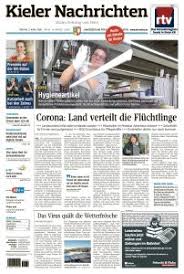 Das derzeitige corona testzentrum befindet sich in kiel in dem steenbeker weg 23. Kieler Nachrichten 03 04 2020 1 Page 001 Zentralverband Raum Und Ausstattung