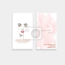 It will be necessary for the hair stylist and other kind of work to create their title and stand out among the rest by using an appropriate psd business card. Makeup Artist Or Cosmetologist Business Card Vector Template Posters For The Wall Posters Young Cosmetology Skincare Myloview Com