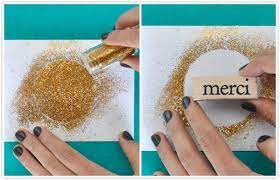 Make sure it's properly dried before you try pranking anyone, or it might not work. Diy Gilded Thank You Cards Thank U Cards Greeting Cards Diy Card Craft